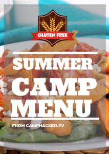 Summer Camp Menu - Gluten Free - 3 Weeks